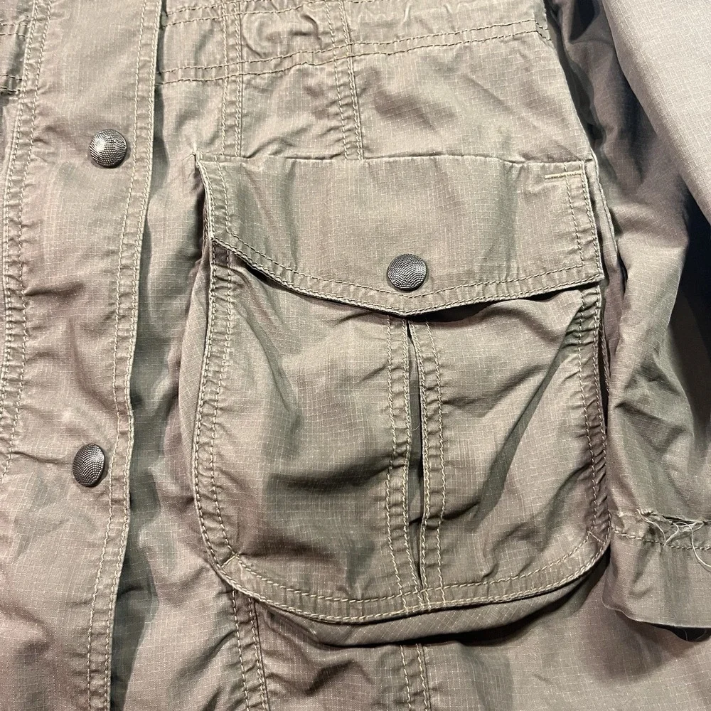 VTG Eddie Bauer Women's Military Style Utility‎ Jacket XS Long Water Resist